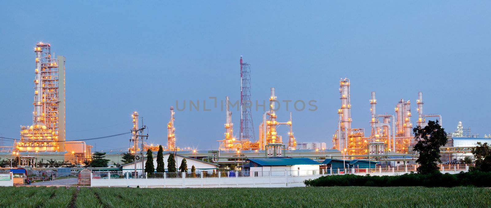 Oil Refinery Plant Panorama by vichie81