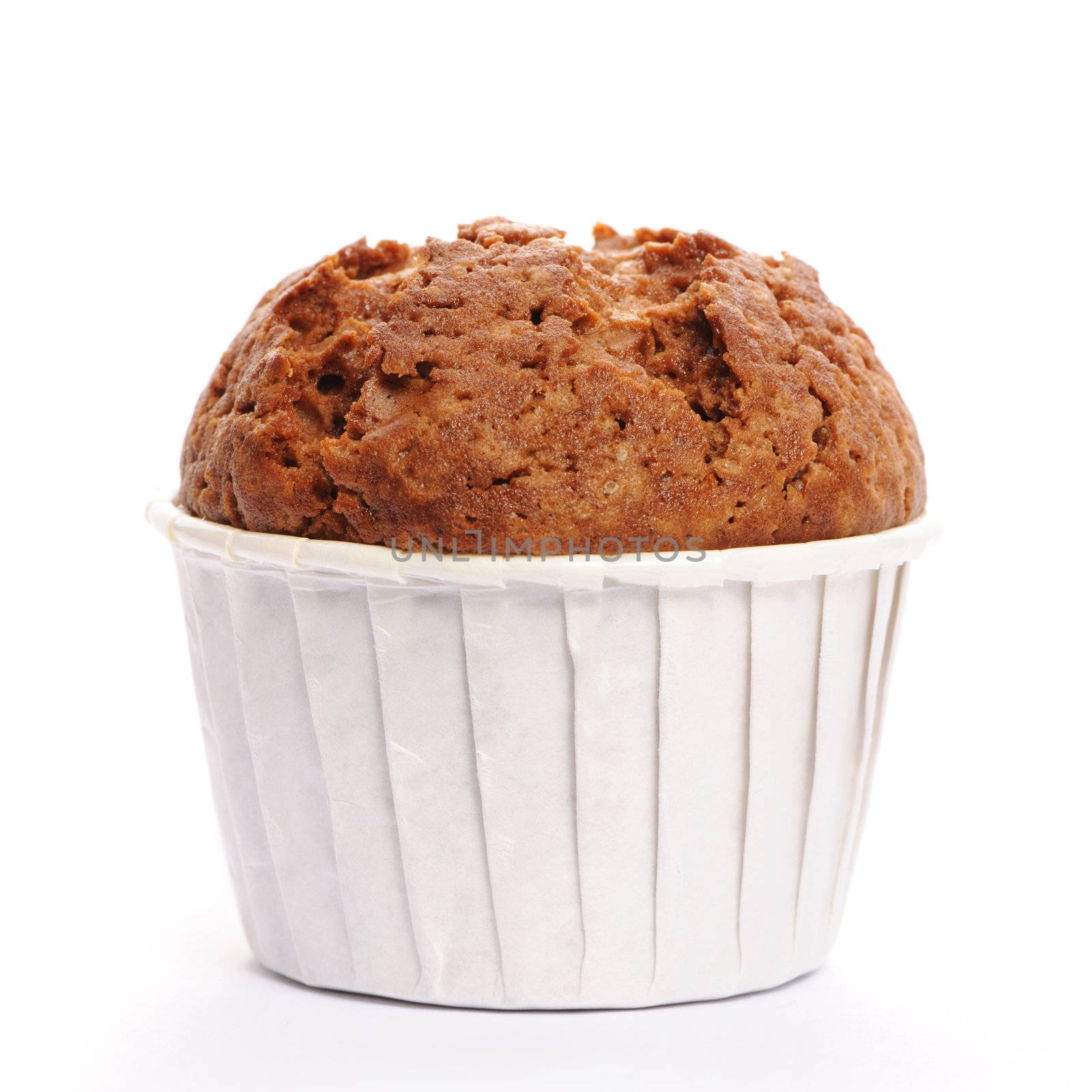 Muffin isolated on white background