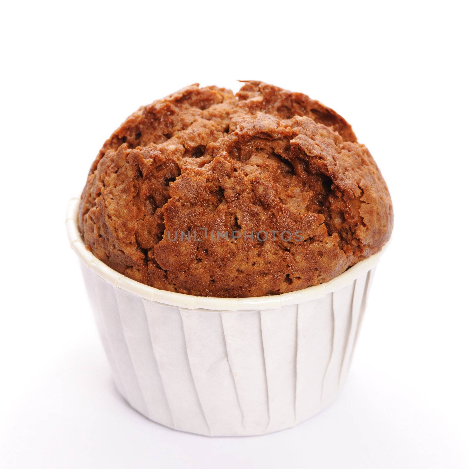 Muffin isolated on white background