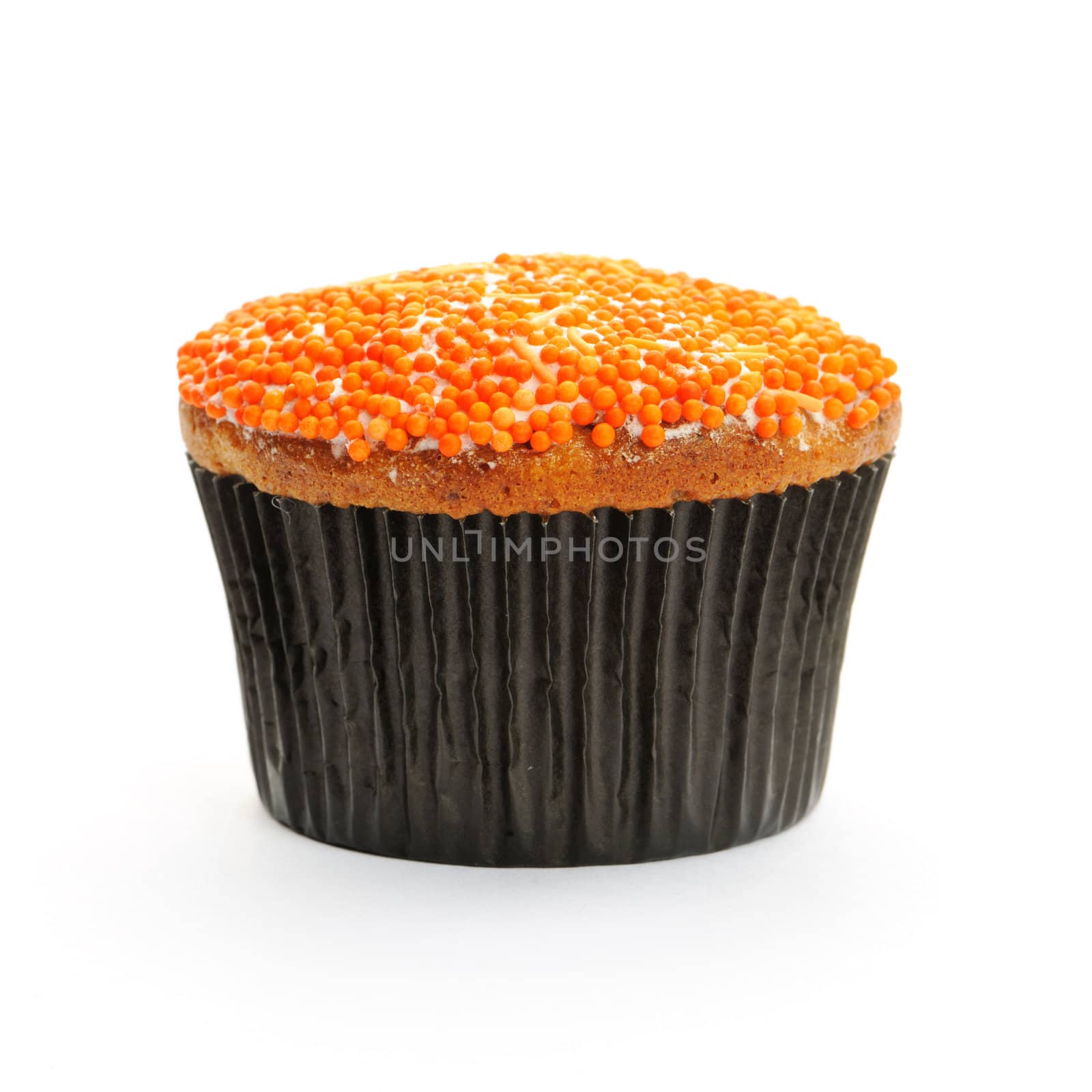 Cupcake with orange icing by haveseen