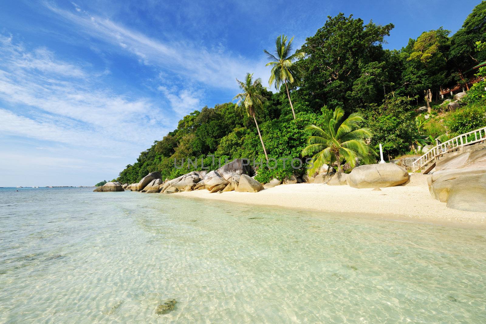 Beautiful beach at Perhentian islands, Malaysia