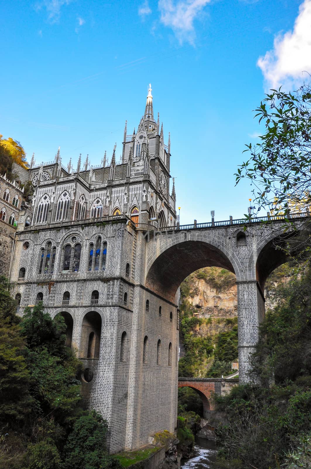 Las Lajas cathedral in southern Colombia.