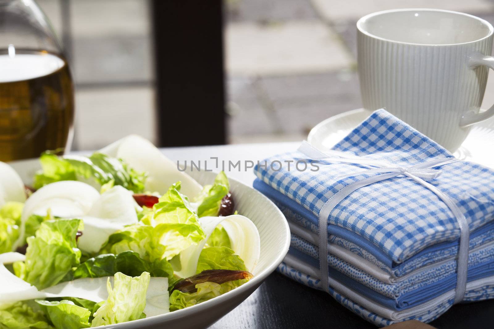 Fresh healthy salad with dates and jicama or parsnip