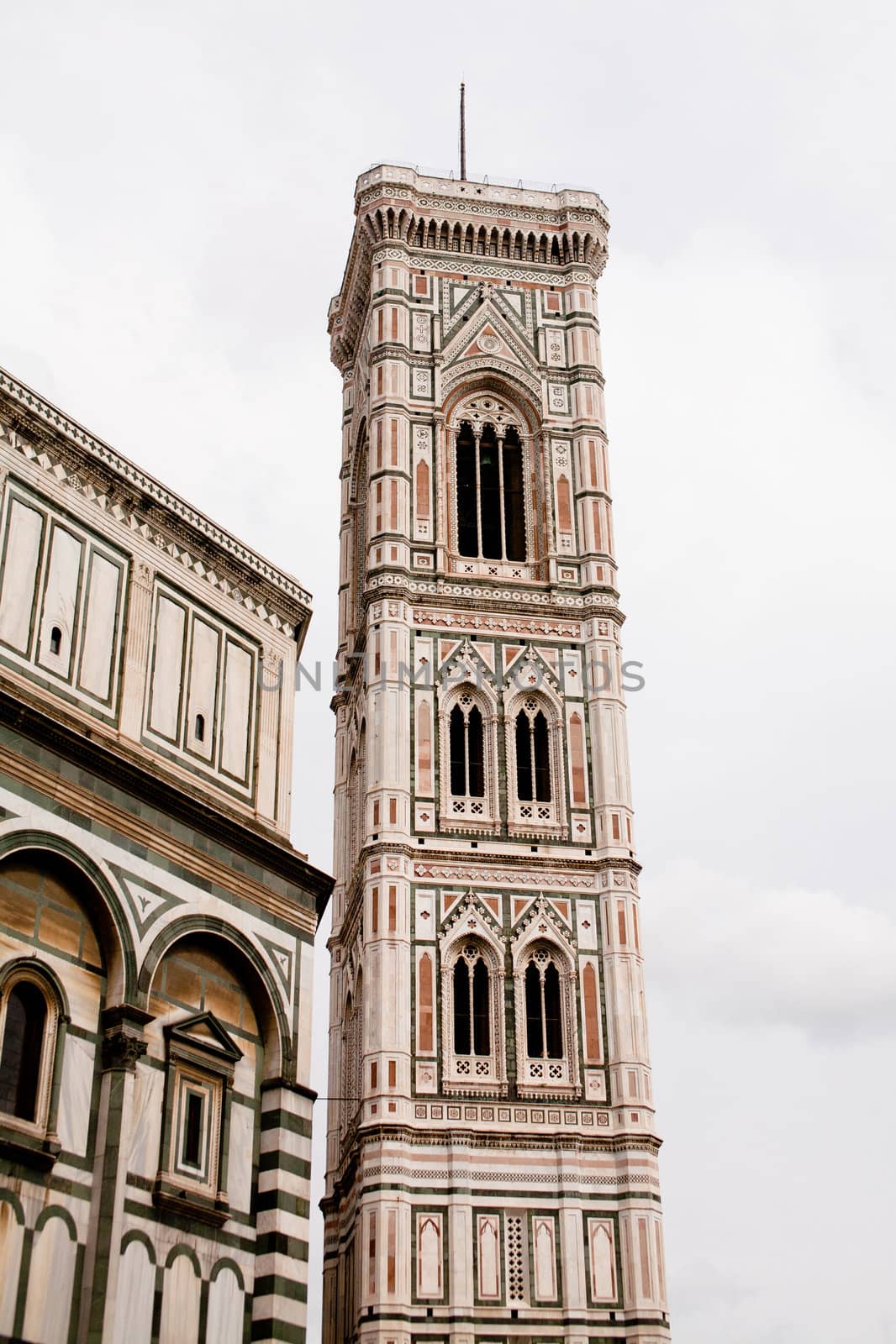Giotto's Campanile near Church Santa Maria del Fiore in Florence
