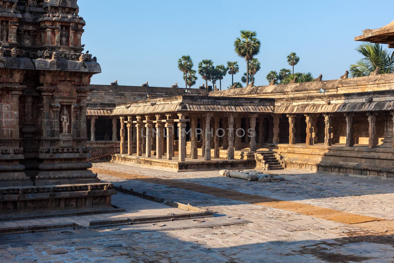 Airavatesvara Temple, Darasuram, Tamil Nadu, India. One of Great Living Chola Temples - UNESCO World Heritage Site.