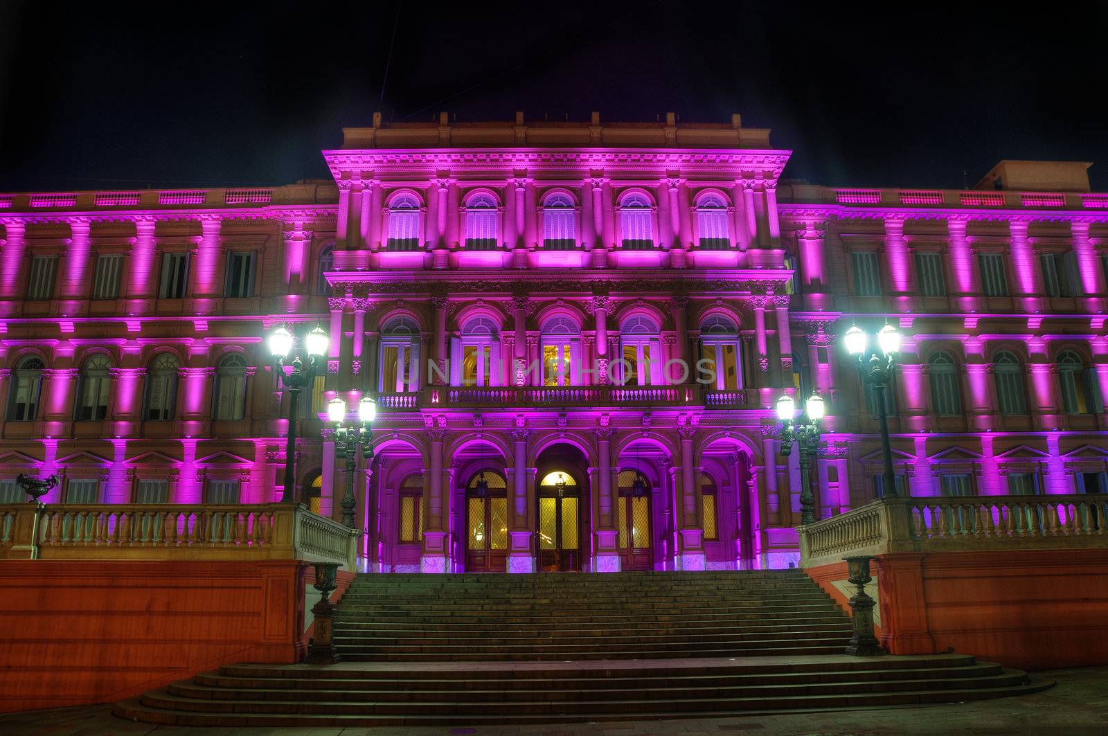 The Pink House, the house of the government in Buenos Aires, Argentina.