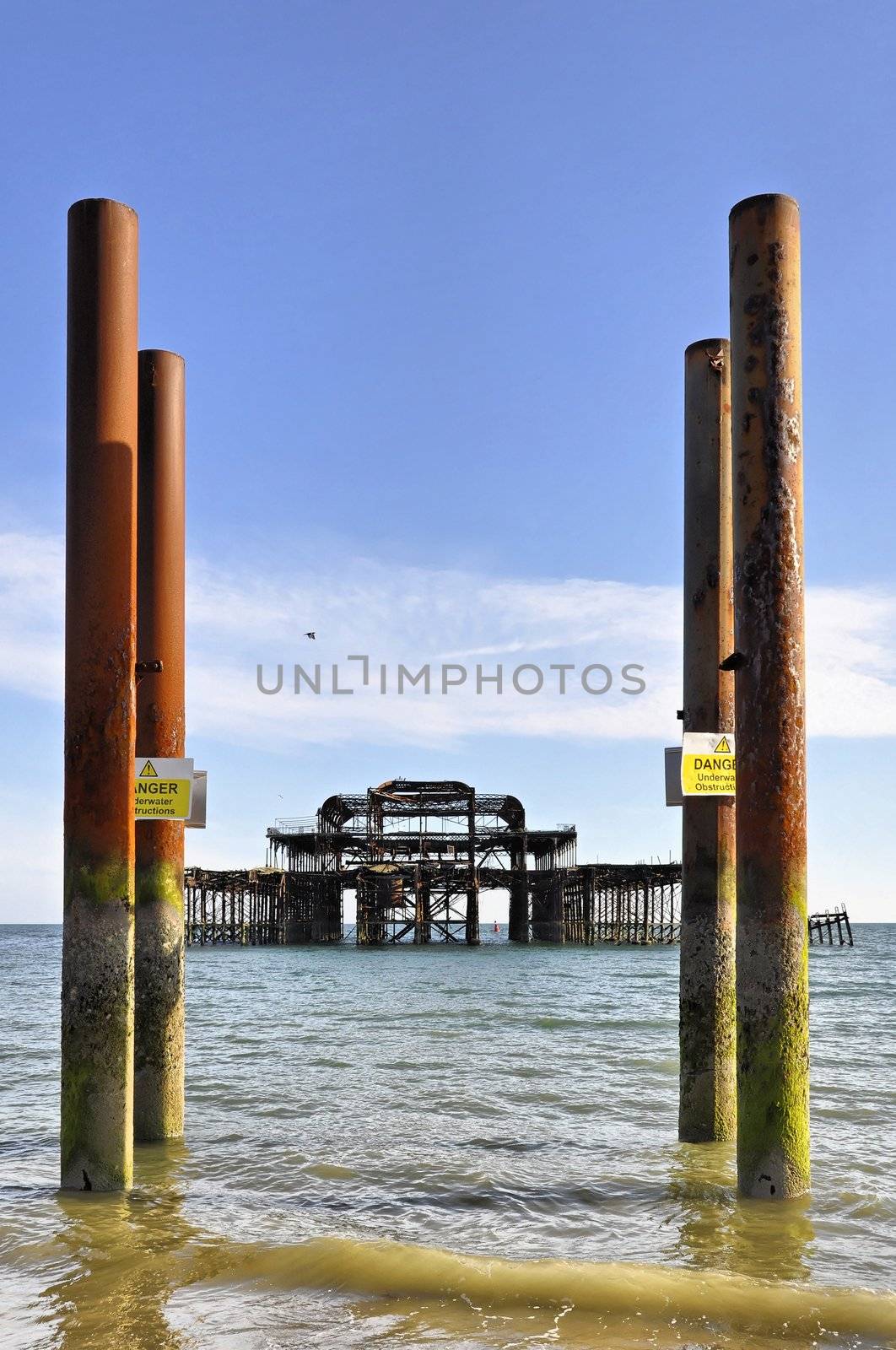 The West Pier in Brighton & Hove, England, UK