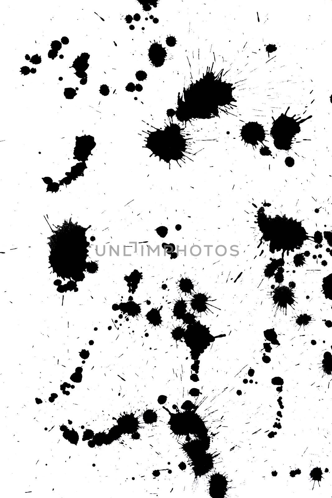 black drop ink splatter splash by sergey_nivens