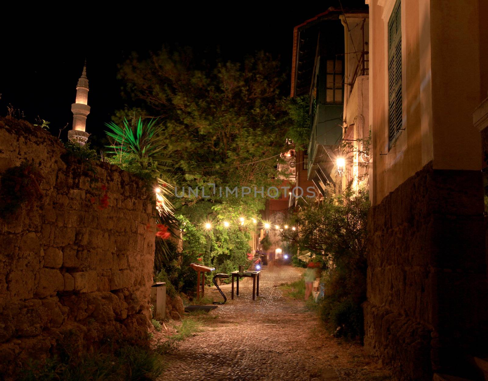 Ancient Streets in Rhodes Greece
