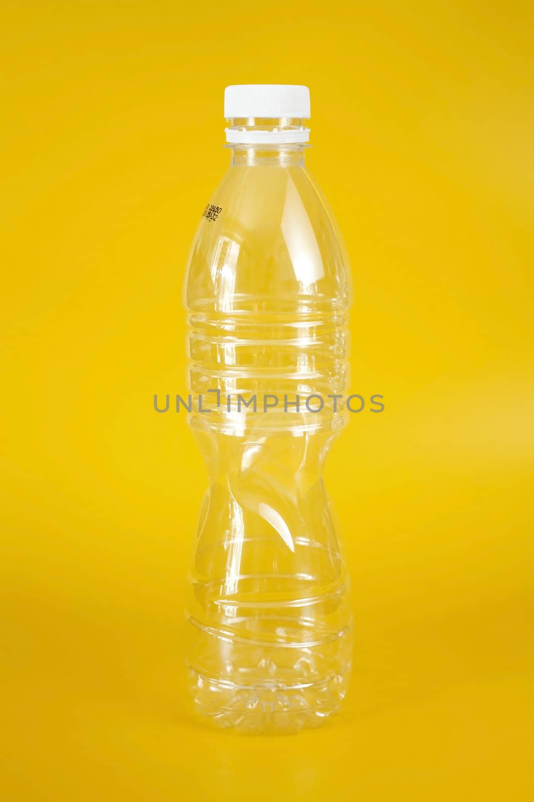 Empty used plastic bottle