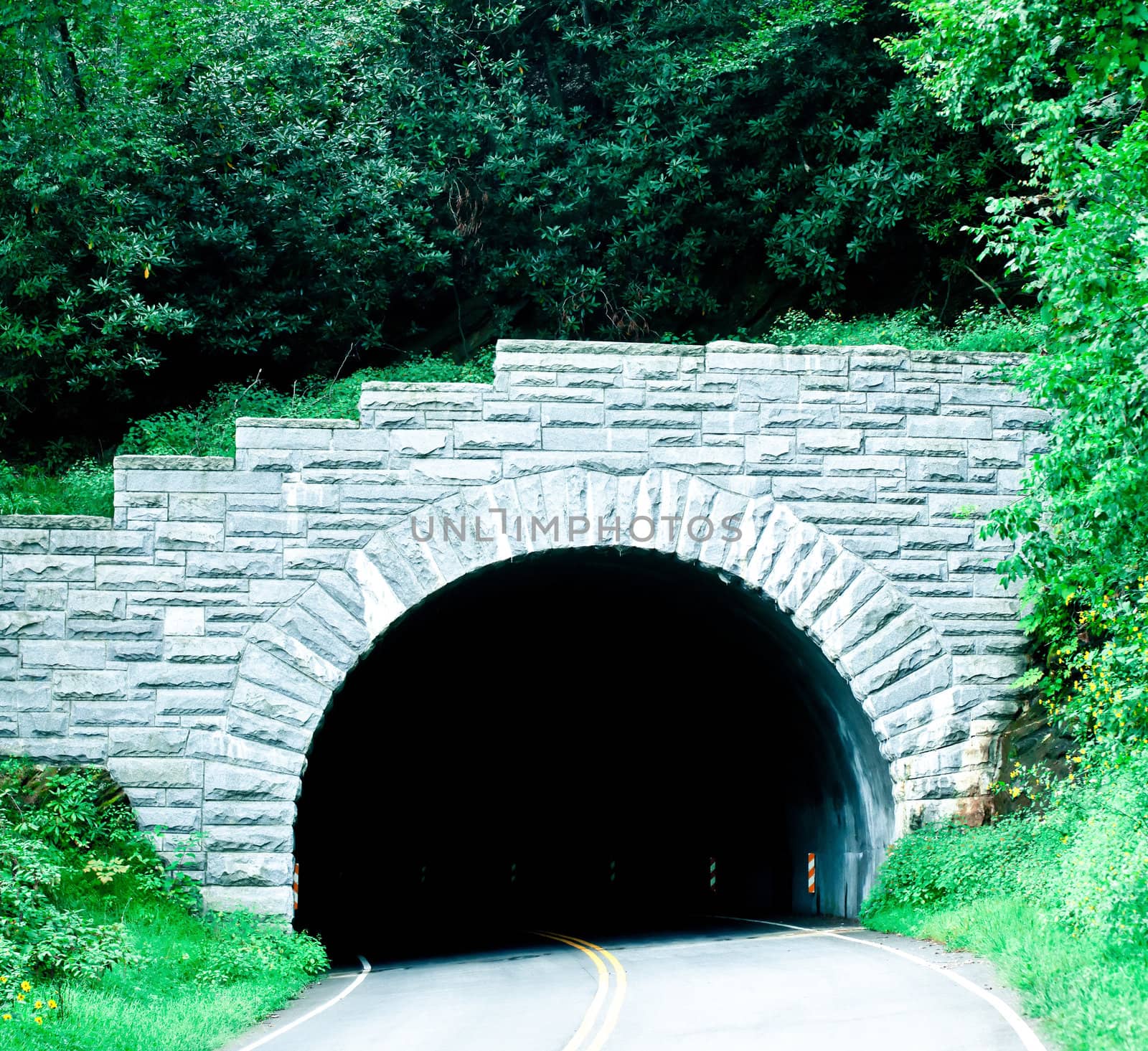 blue ridge parkway tunnel by digidreamgrafix