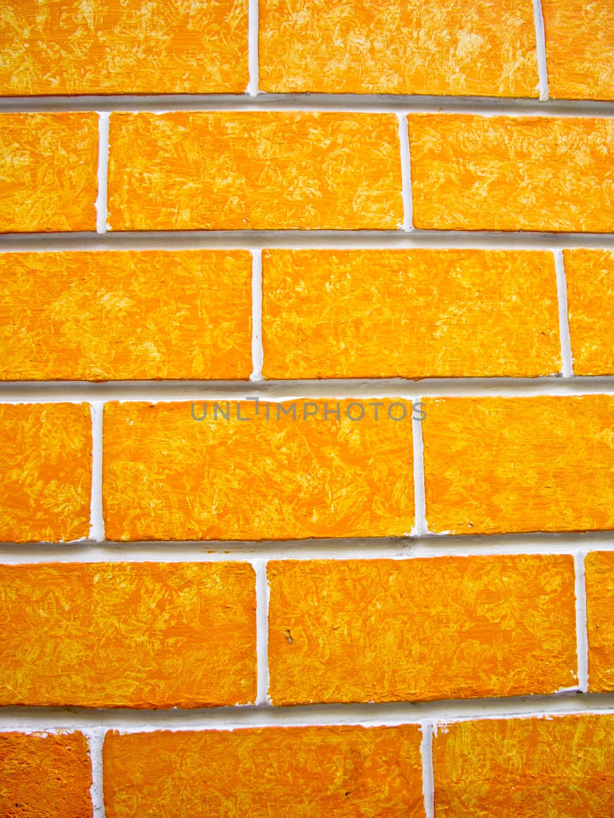 Orange patterened walls in Mexico