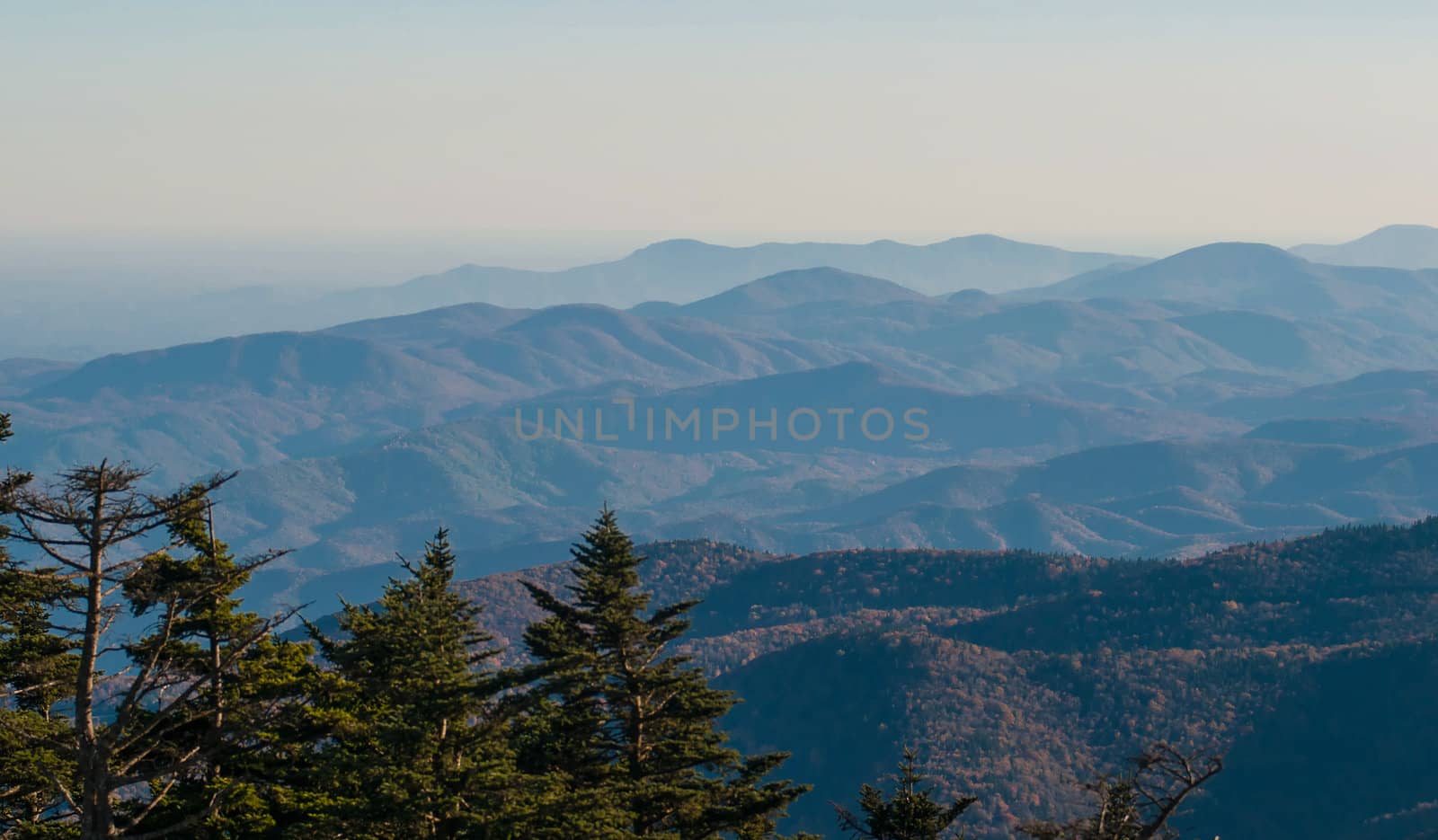 blue ridge parkway at smoky mountains by digidreamgrafix