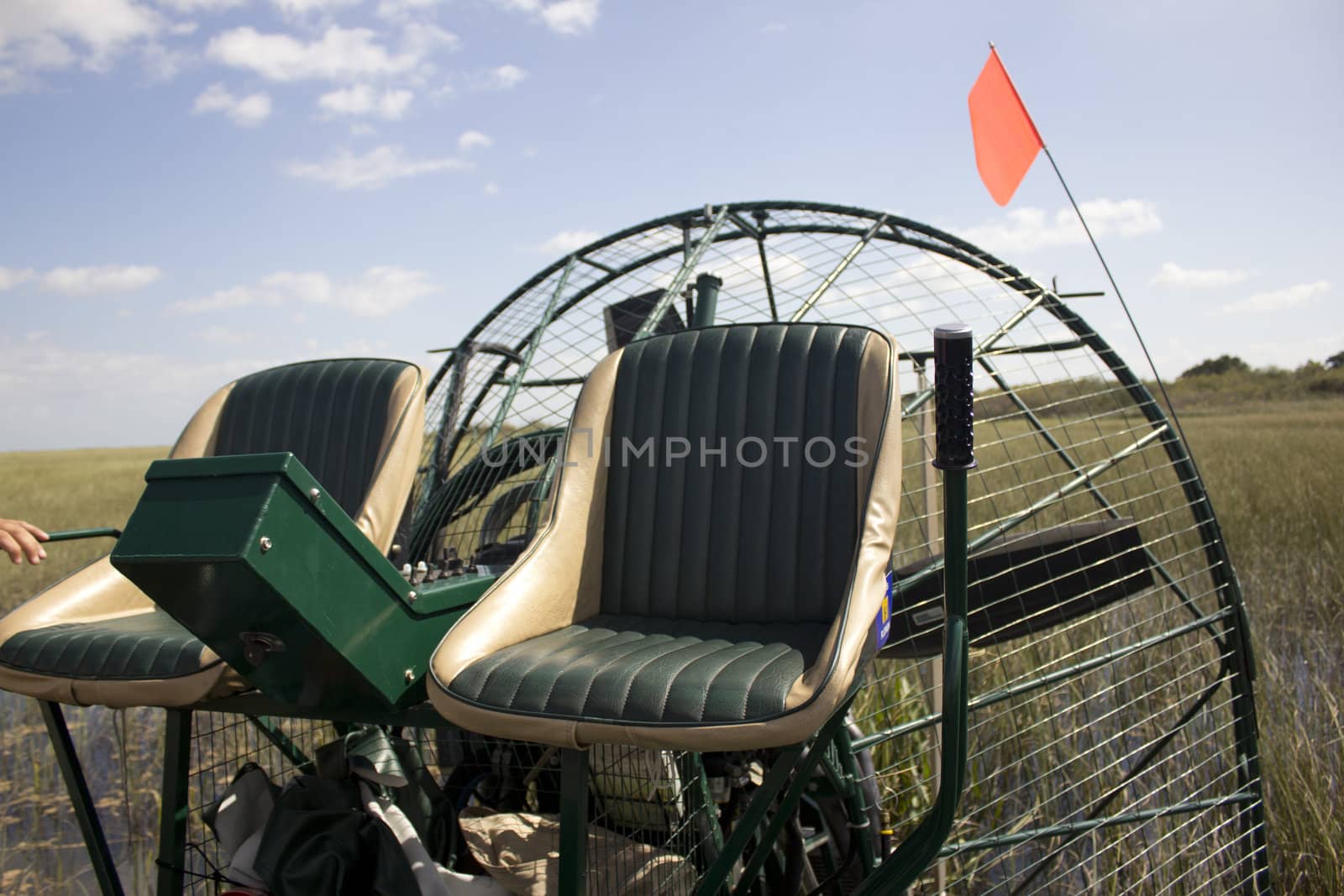 An air boat in the Everglades National Park