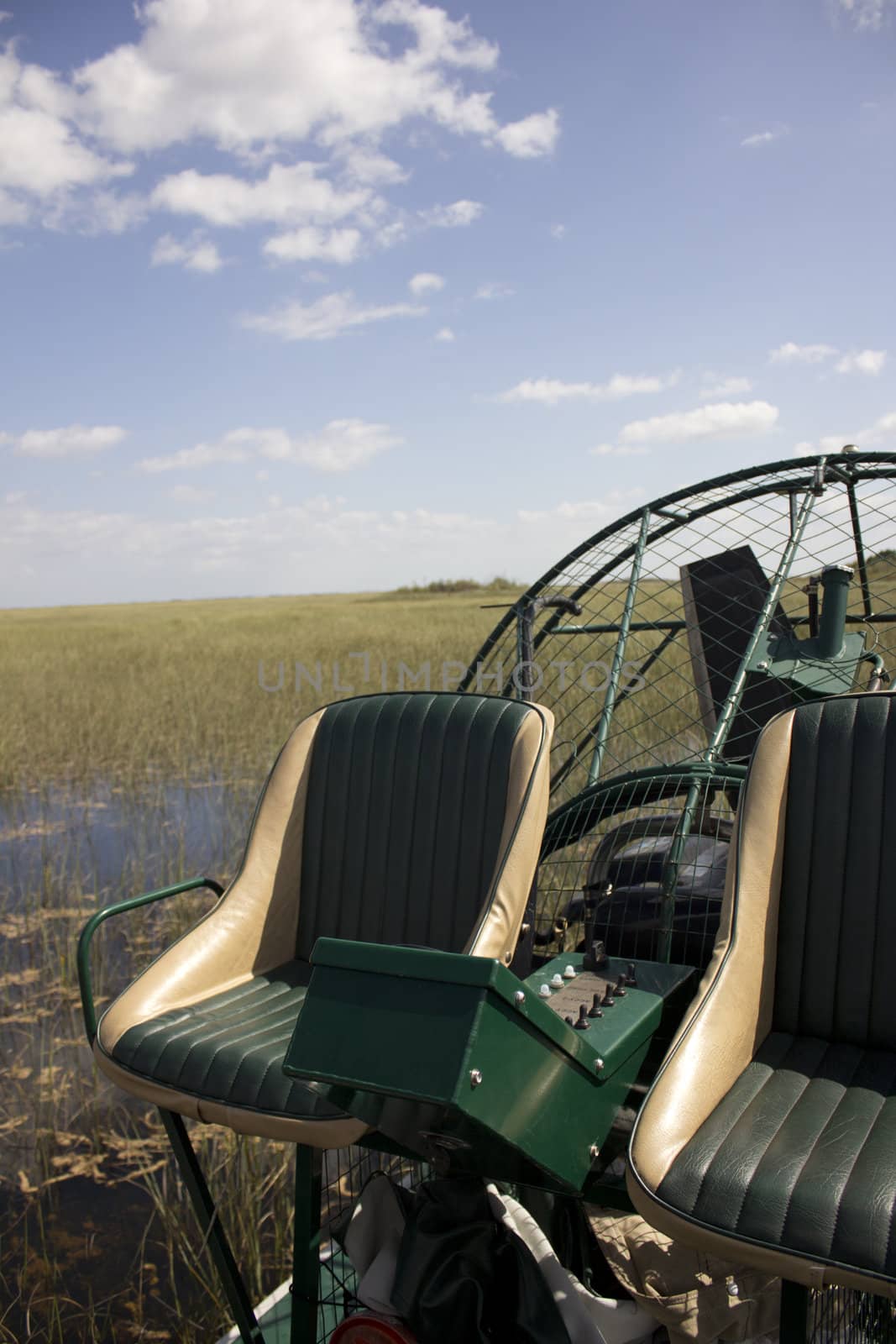 An air boat in the Everglades National Park