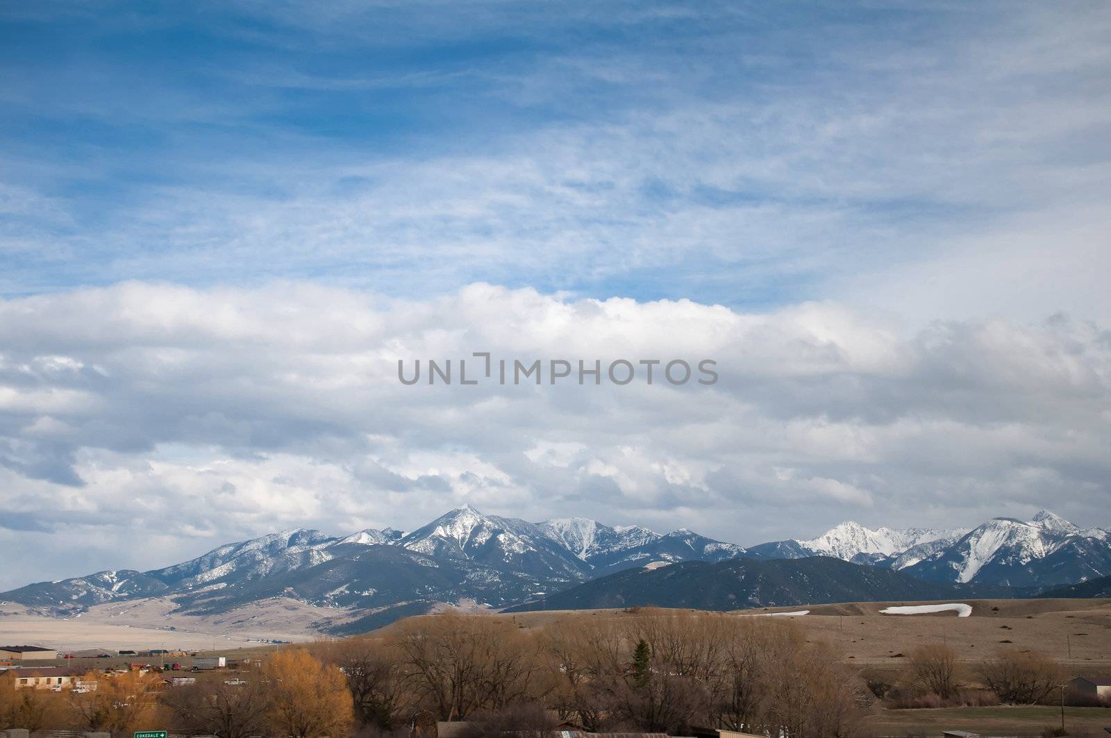 rocky mountains at yellowstone river