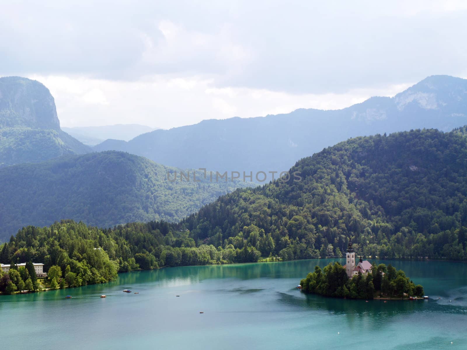 Church of Bled on an island by anderm