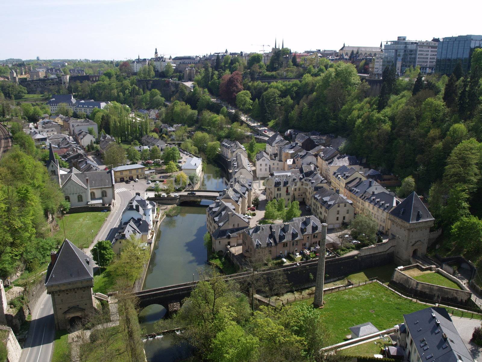 View of Luxembourg city.