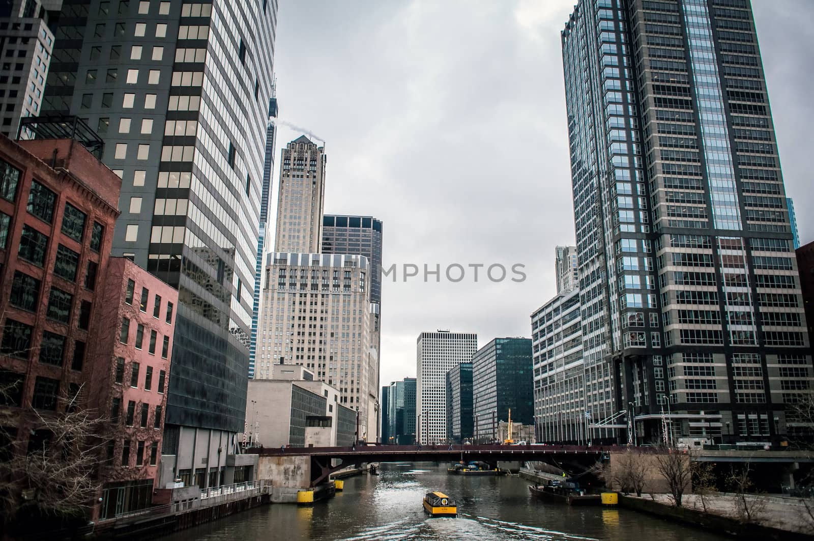 chicago skyline by digidreamgrafix