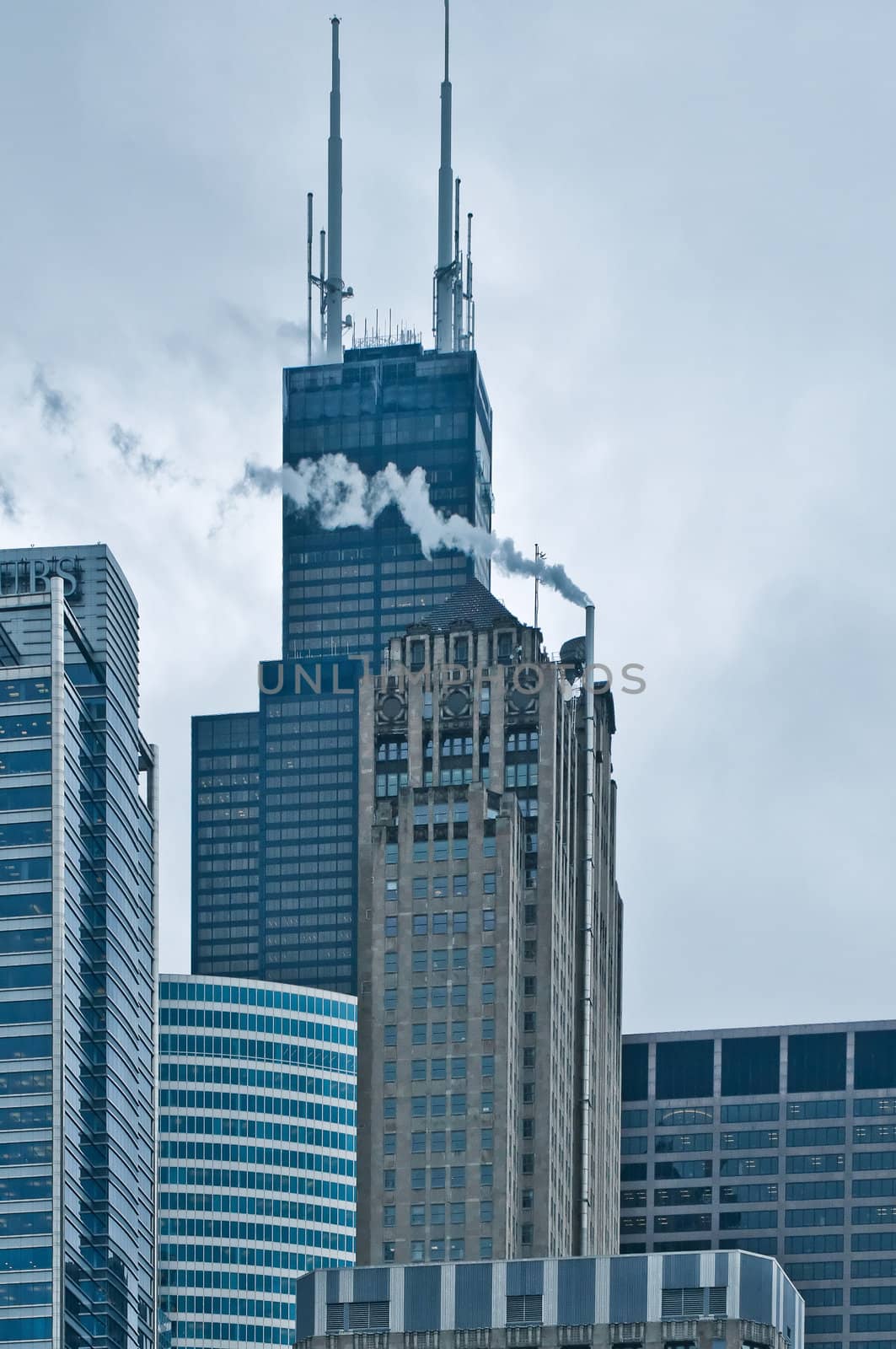 chicago skyline by digidreamgrafix