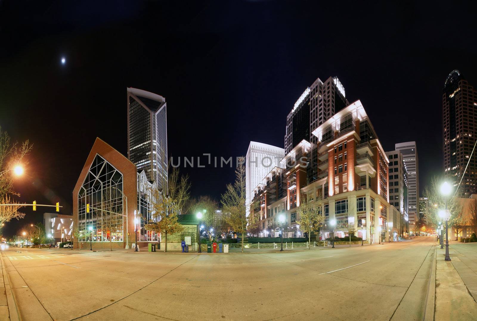 view of Charlotte, North Carolina by digidreamgrafix