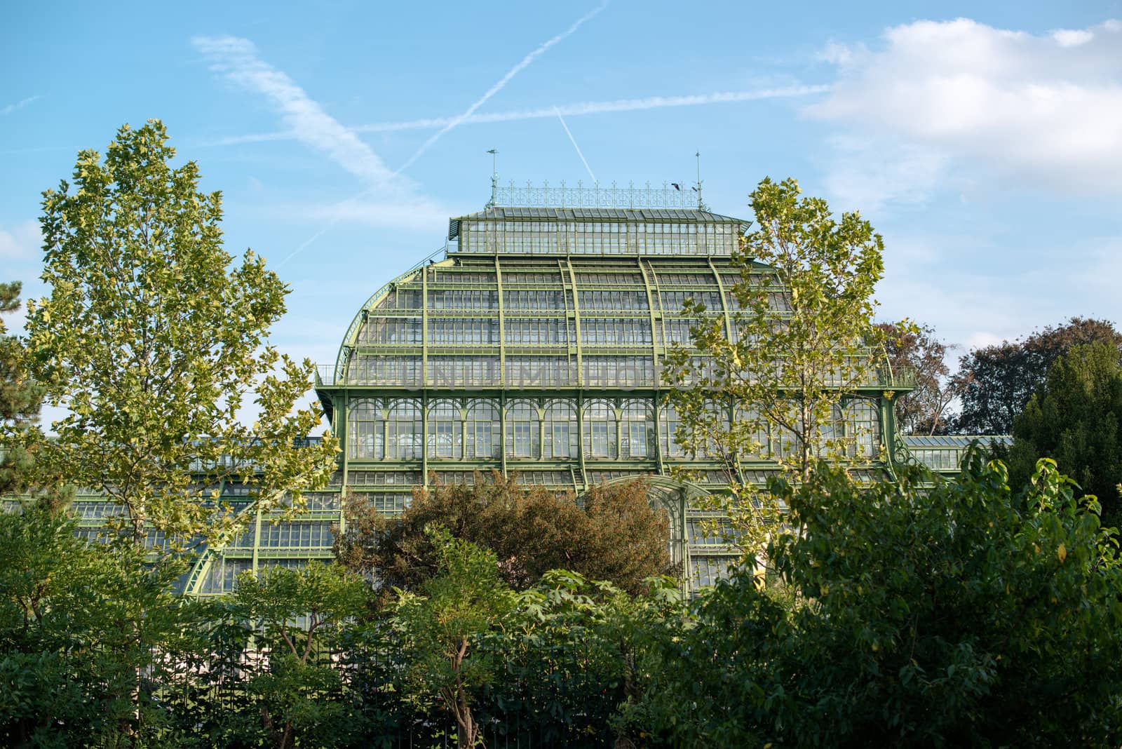 Beautiful Palmenhaus at Schoenbrunn Palace , Vienna, Austria