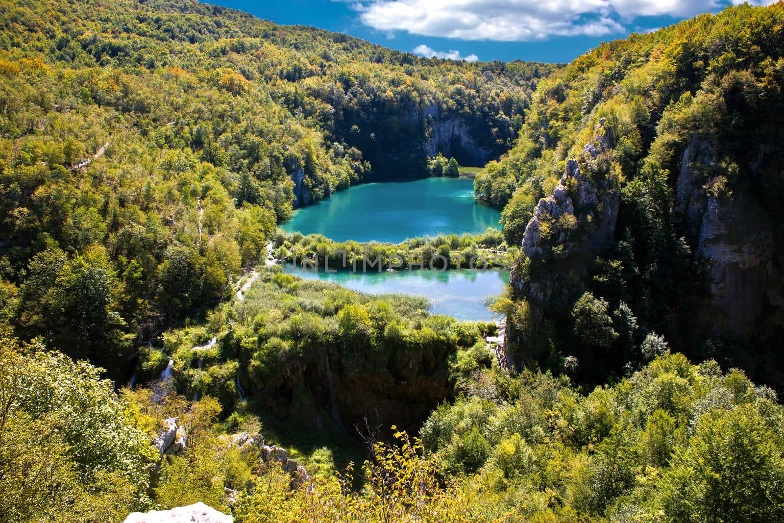 Falling lakes of Plitvice National park, Croatia