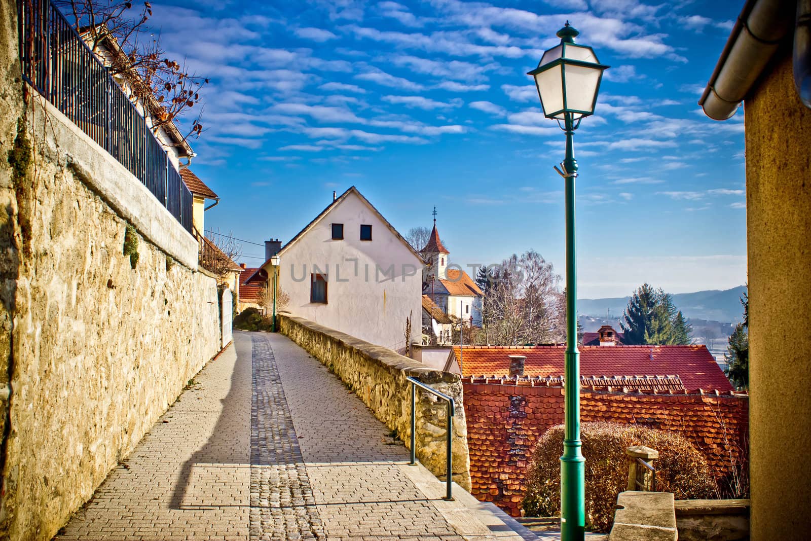 Town of Varazdinske toplice walkway, Zaorje region, Croatia