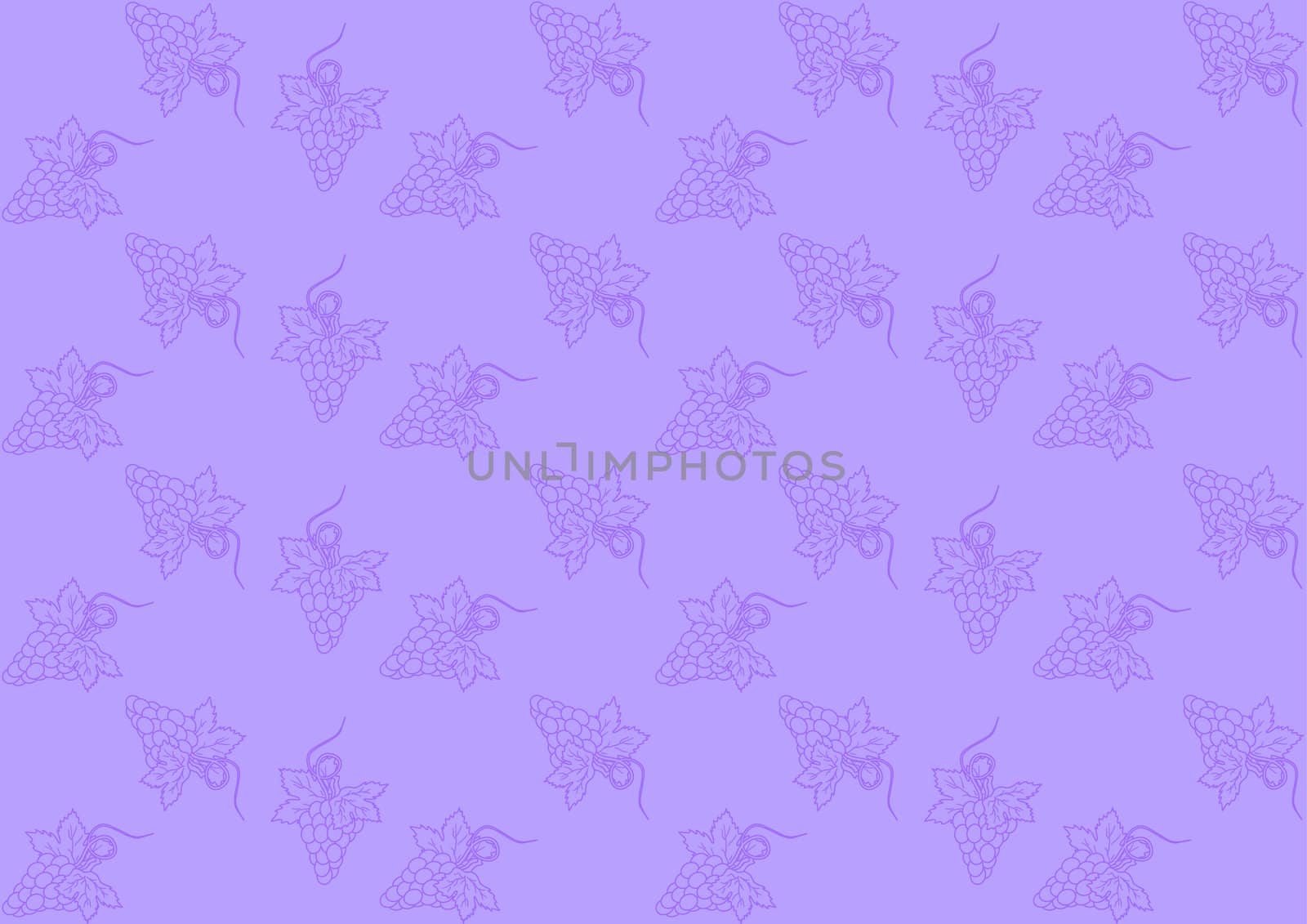 Seamless pattern with grapes on purple background