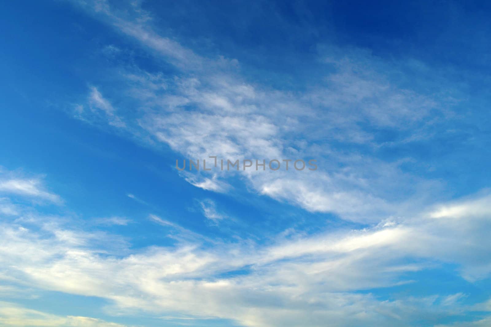 Beautiful blue sky with clouds