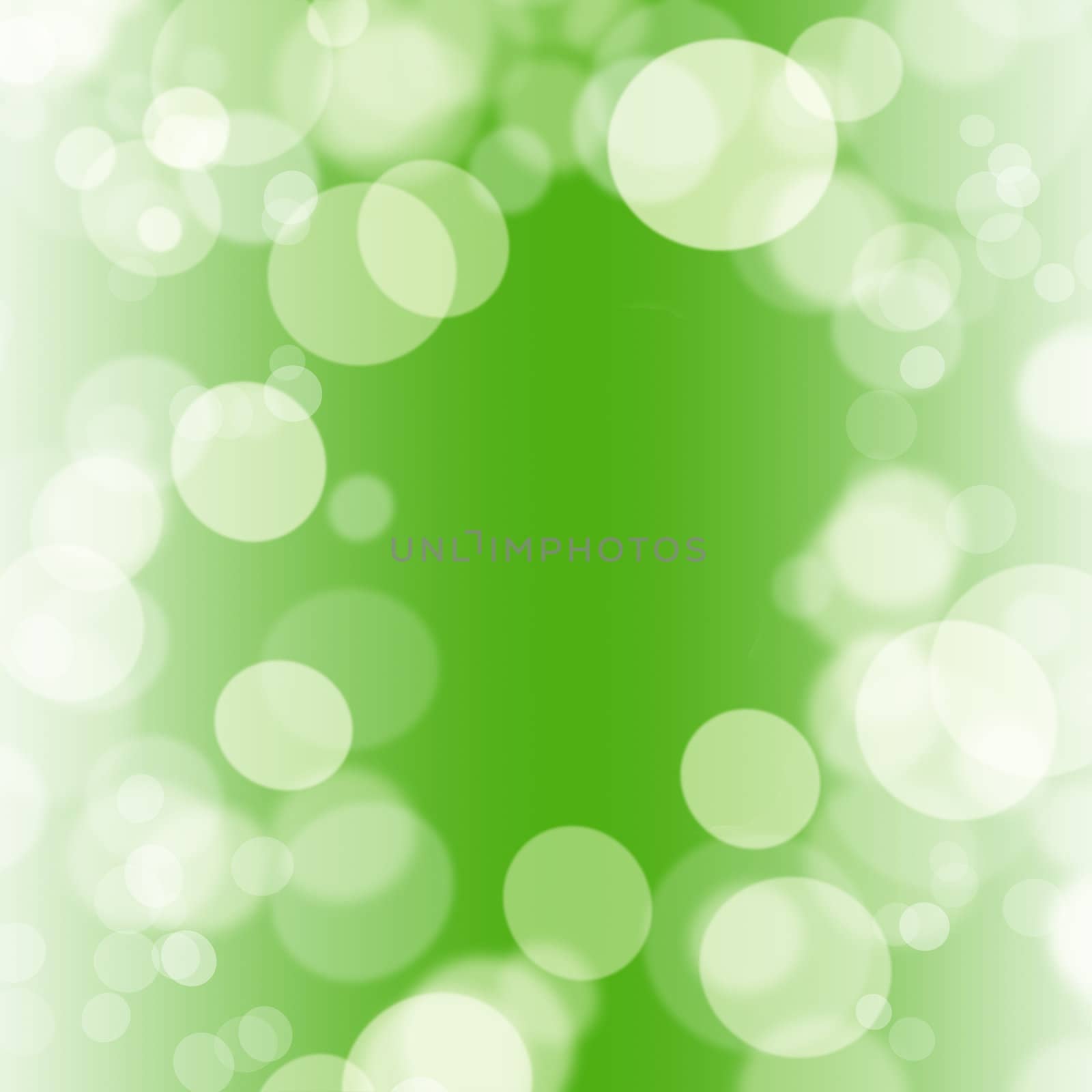 green bokeh abstract light background by TanawatPontchour