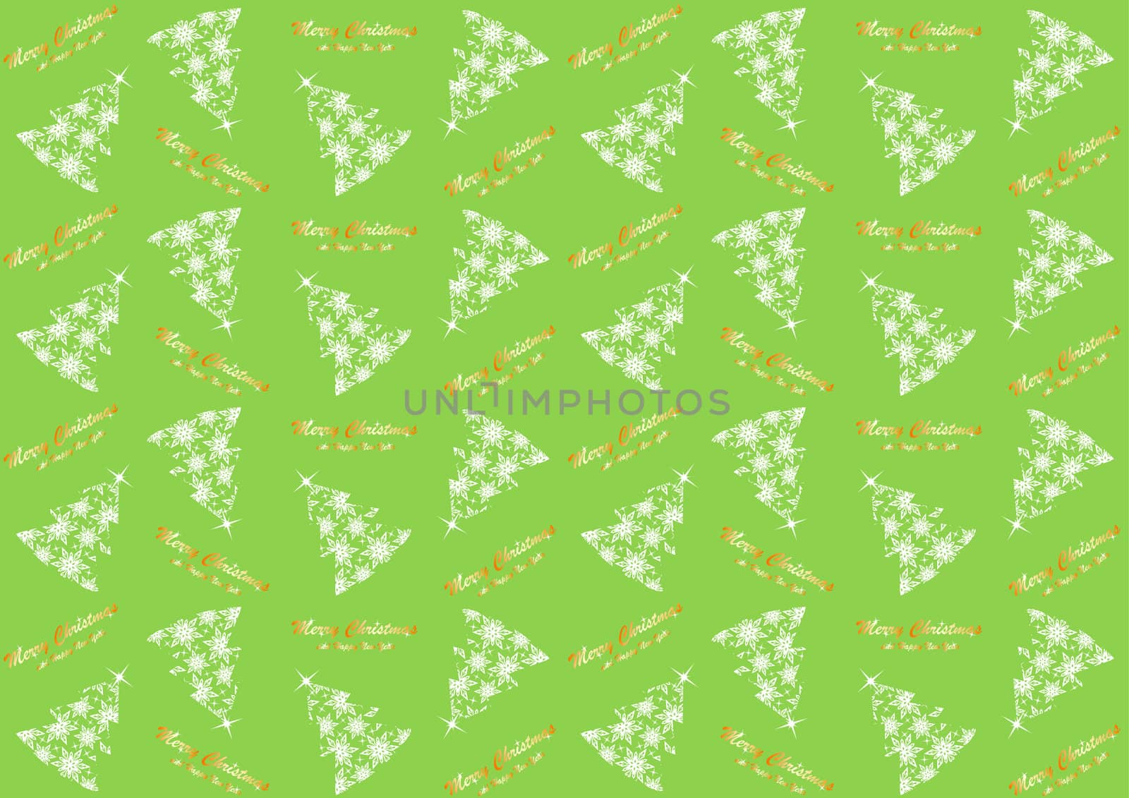 Seamless pattern with Christmas tree for the new year and Christmas