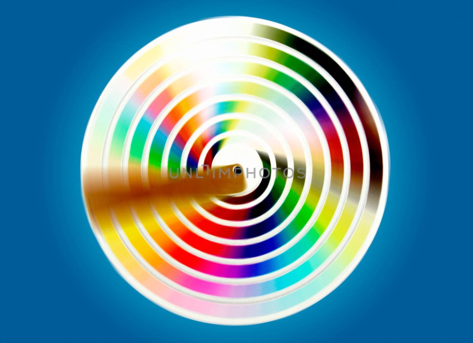 Pantone palette  - abstract spining wheel composition