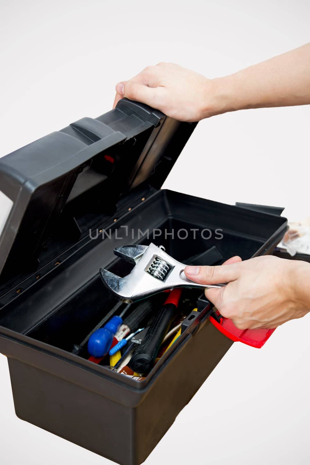 Tool box isolated on white