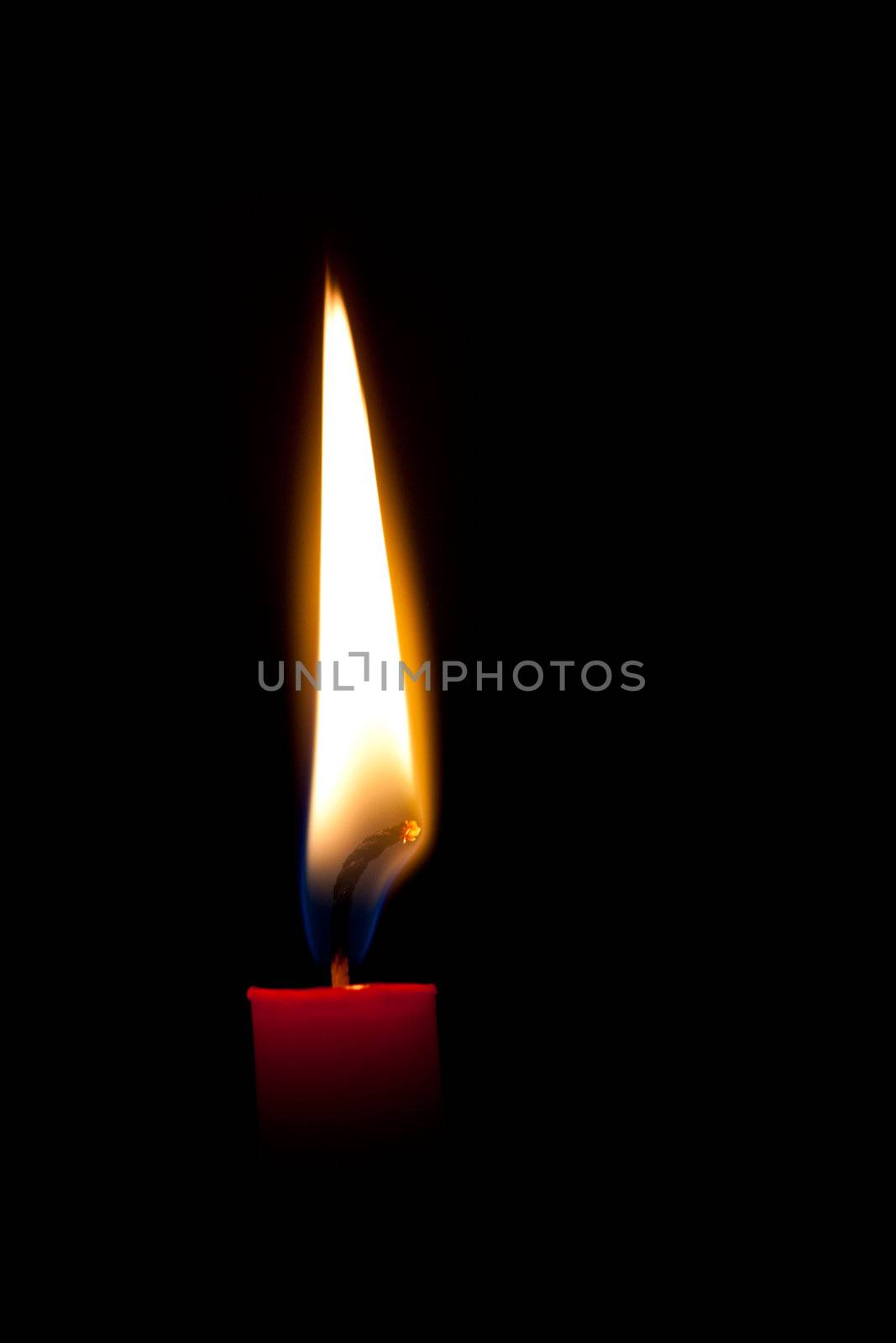 Burning candle  by oneinamillion