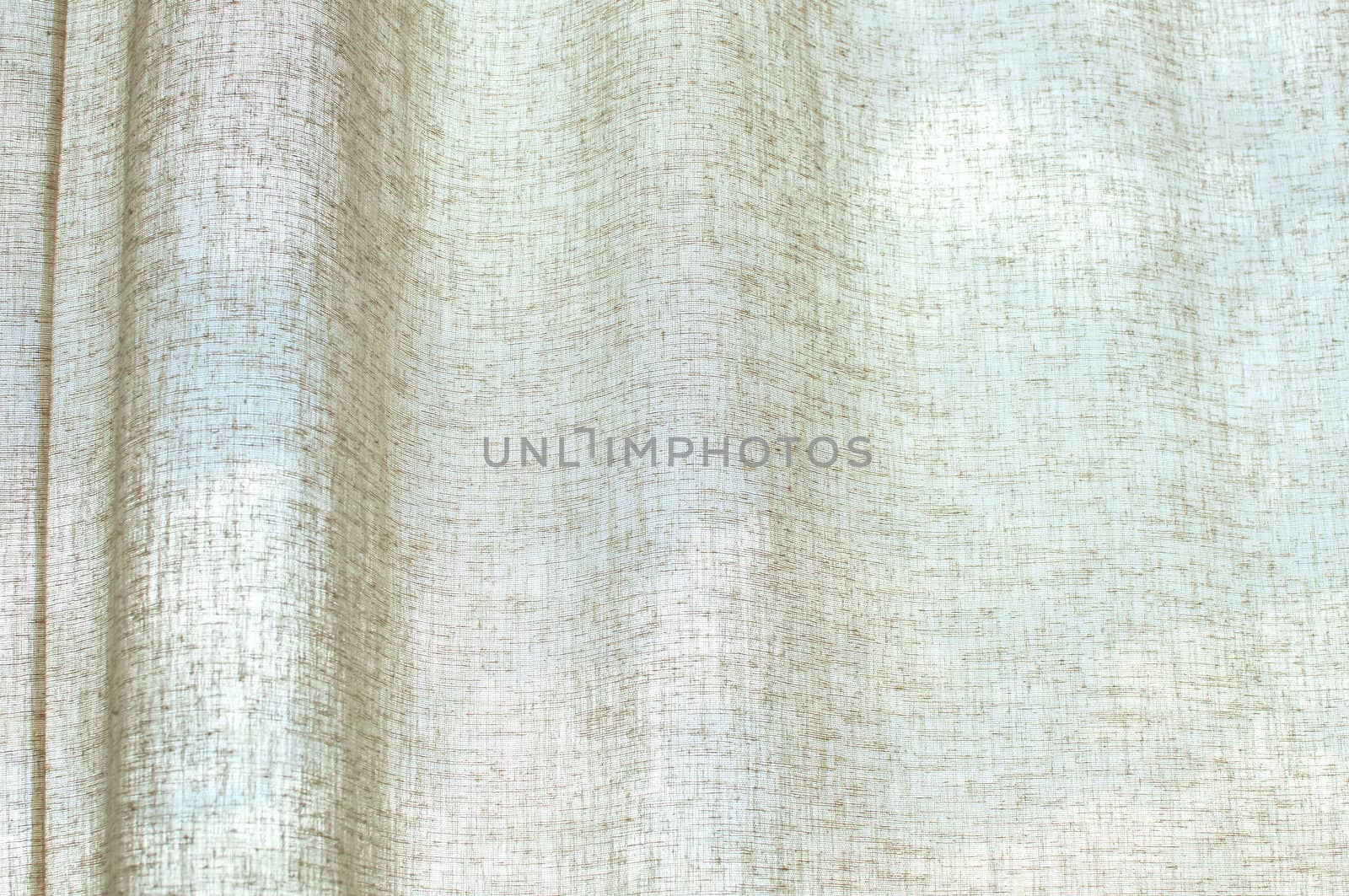 Detail of an interior curtain on translucent sky by TanawatPontchour