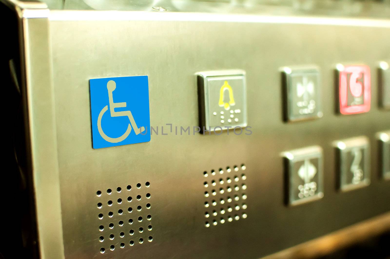 disabled elevator buttons by TanawatPontchour