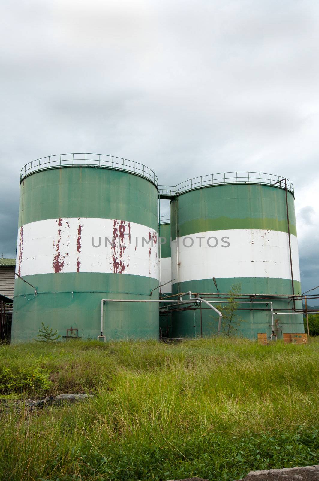 Picture of  abandon storage tanks by TanawatPontchour