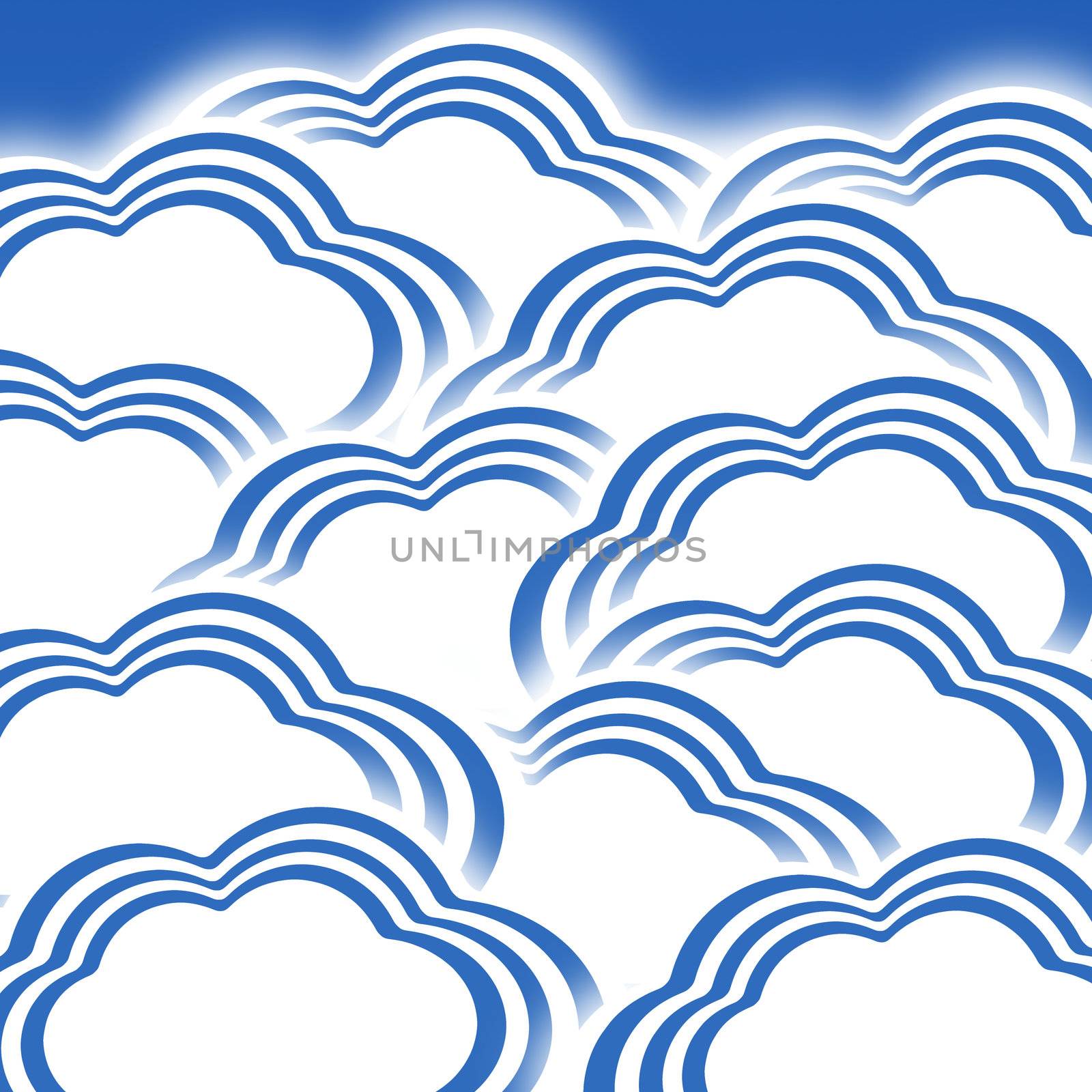 Blue stripe cloud by TanawatPontchour