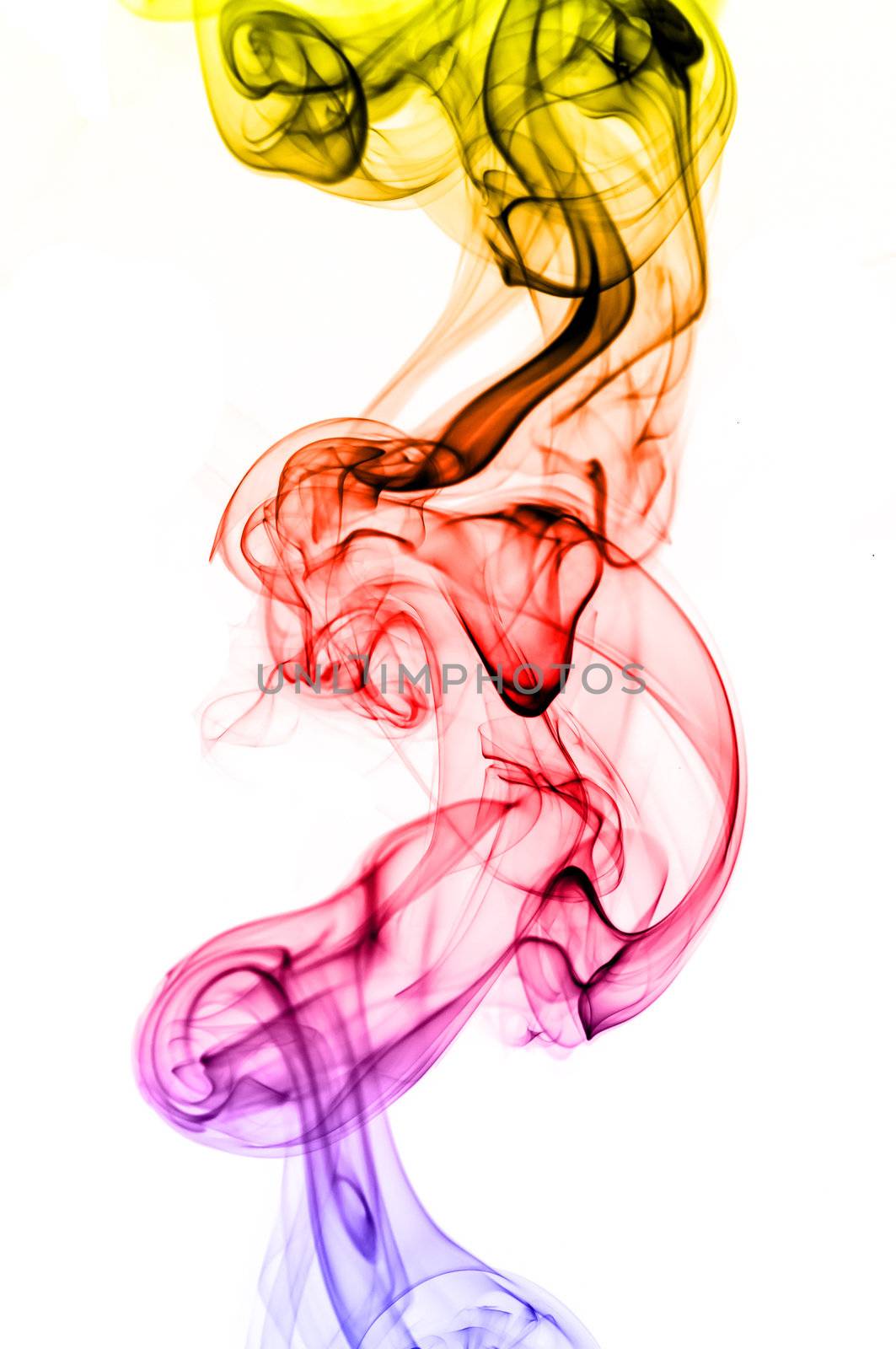 colored smoke isolated by TanawatPontchour