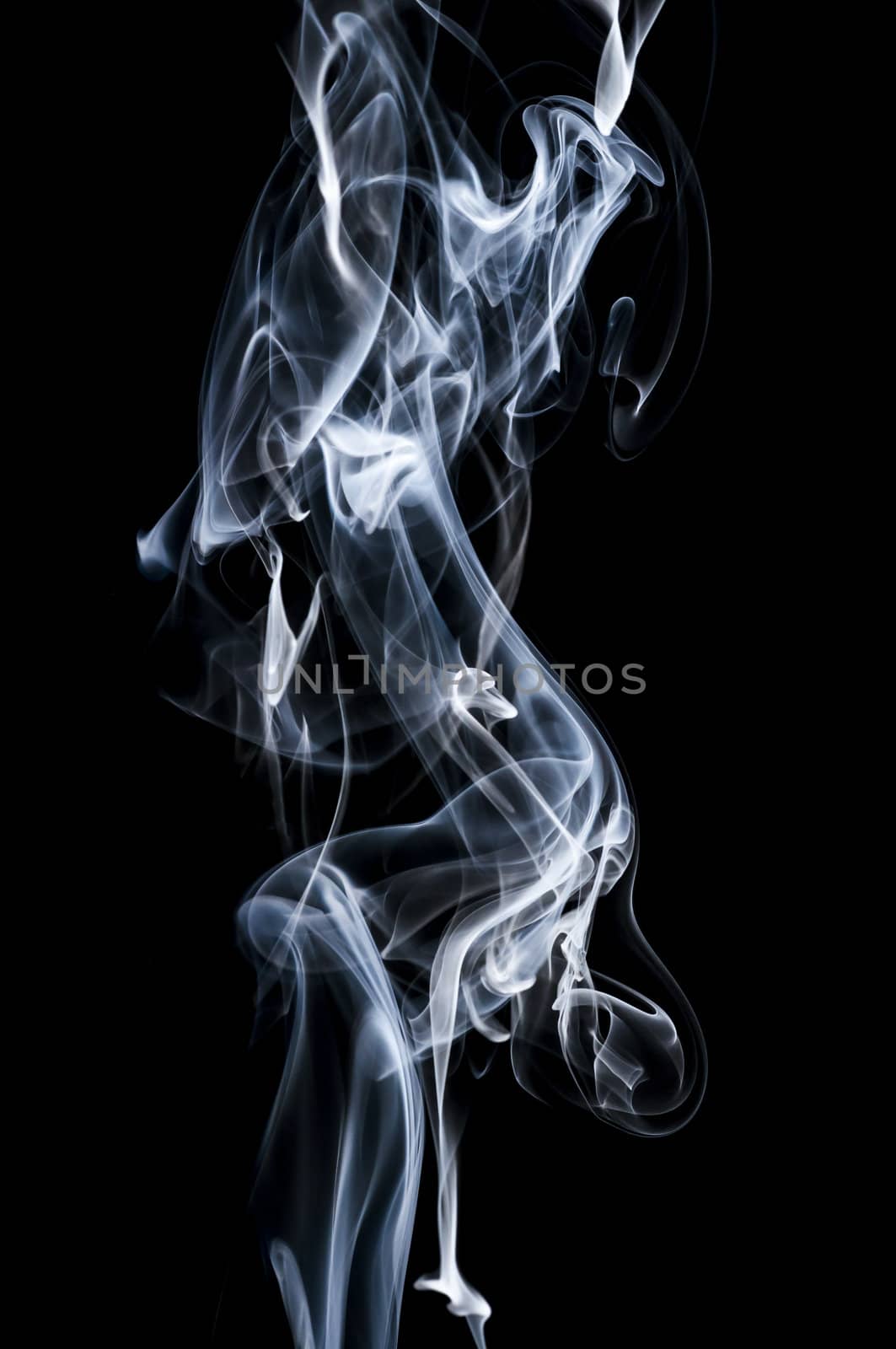 Abstract smoke isolated on black by TanawatPontchour