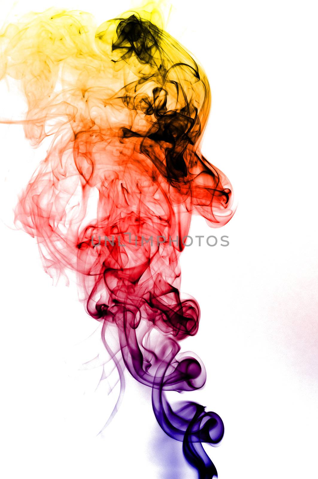 colored smoke isolated  by TanawatPontchour