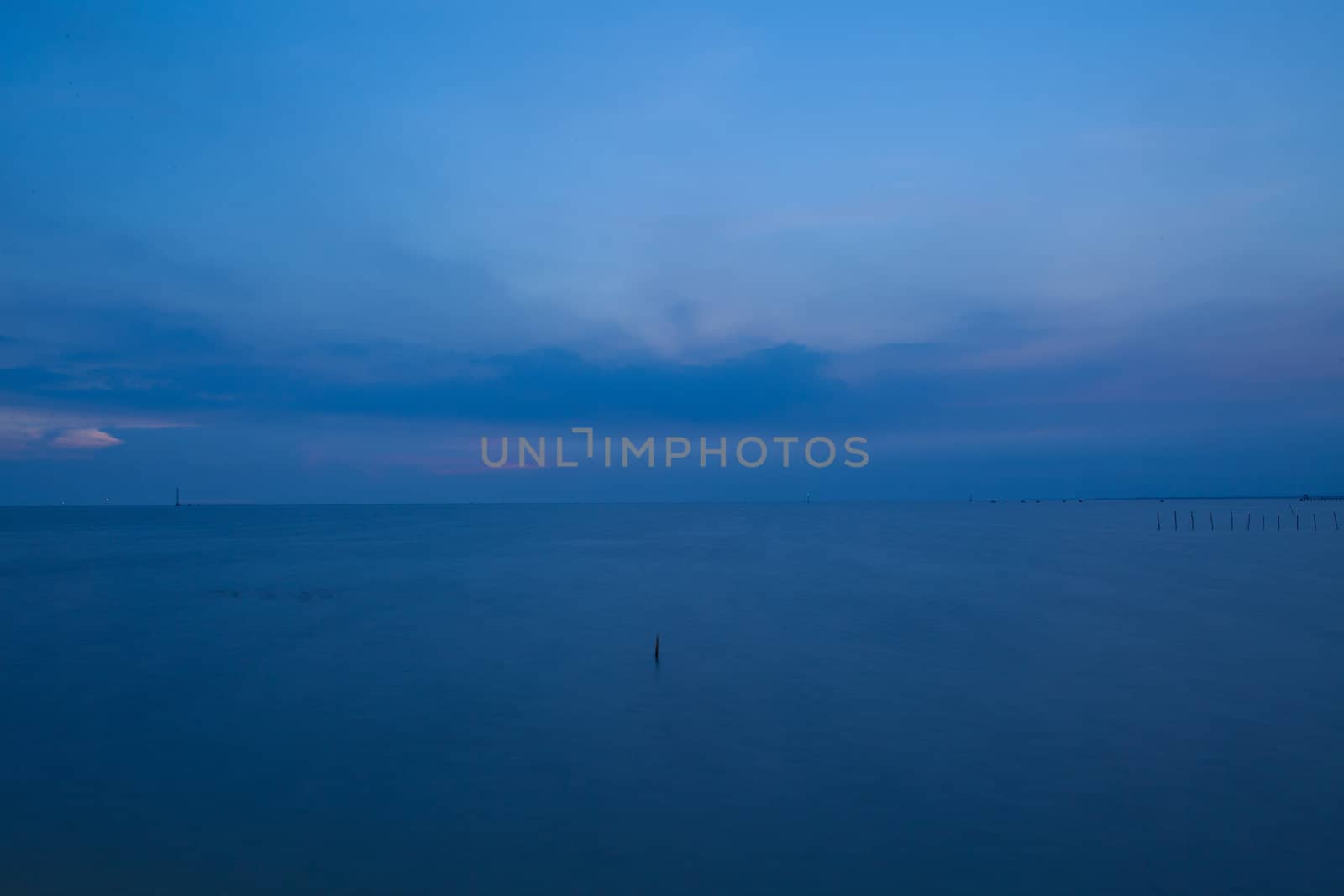 Sea and blue sky view of Thailand