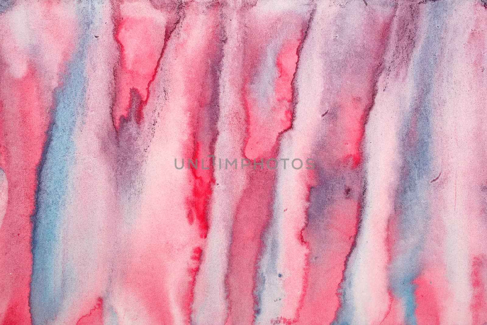 Abstract watercolor background with colorful different layers on paper texture 