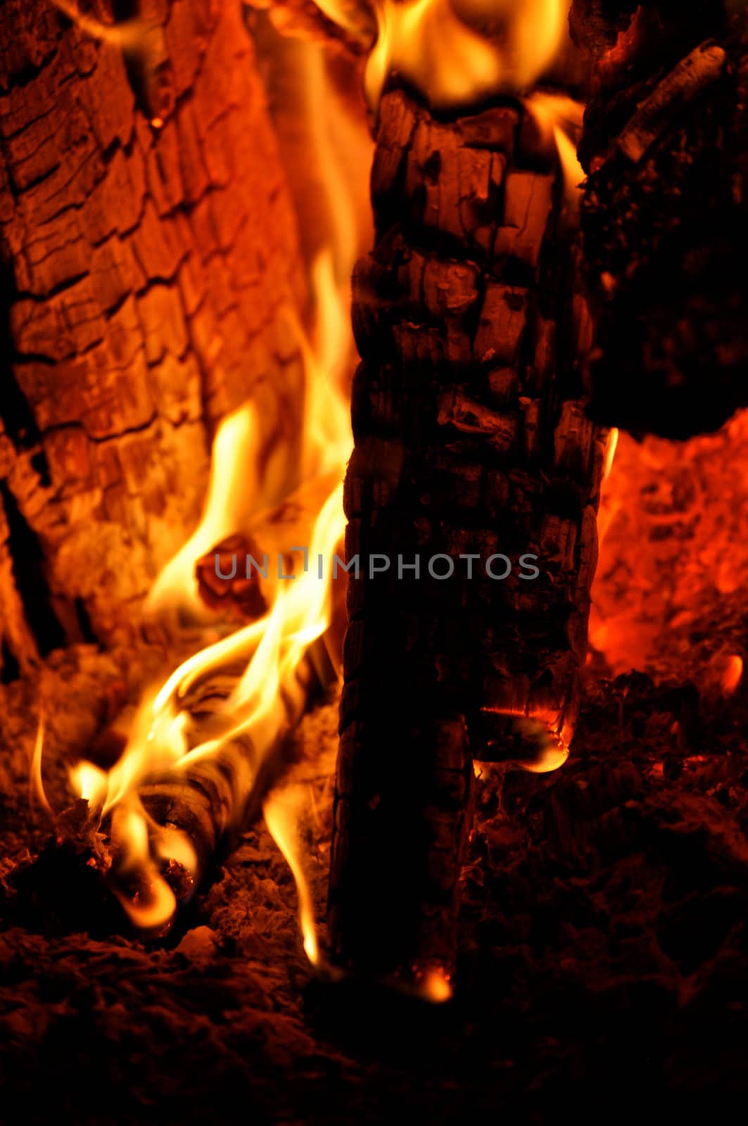 Campfire Embers by RefocusPhoto