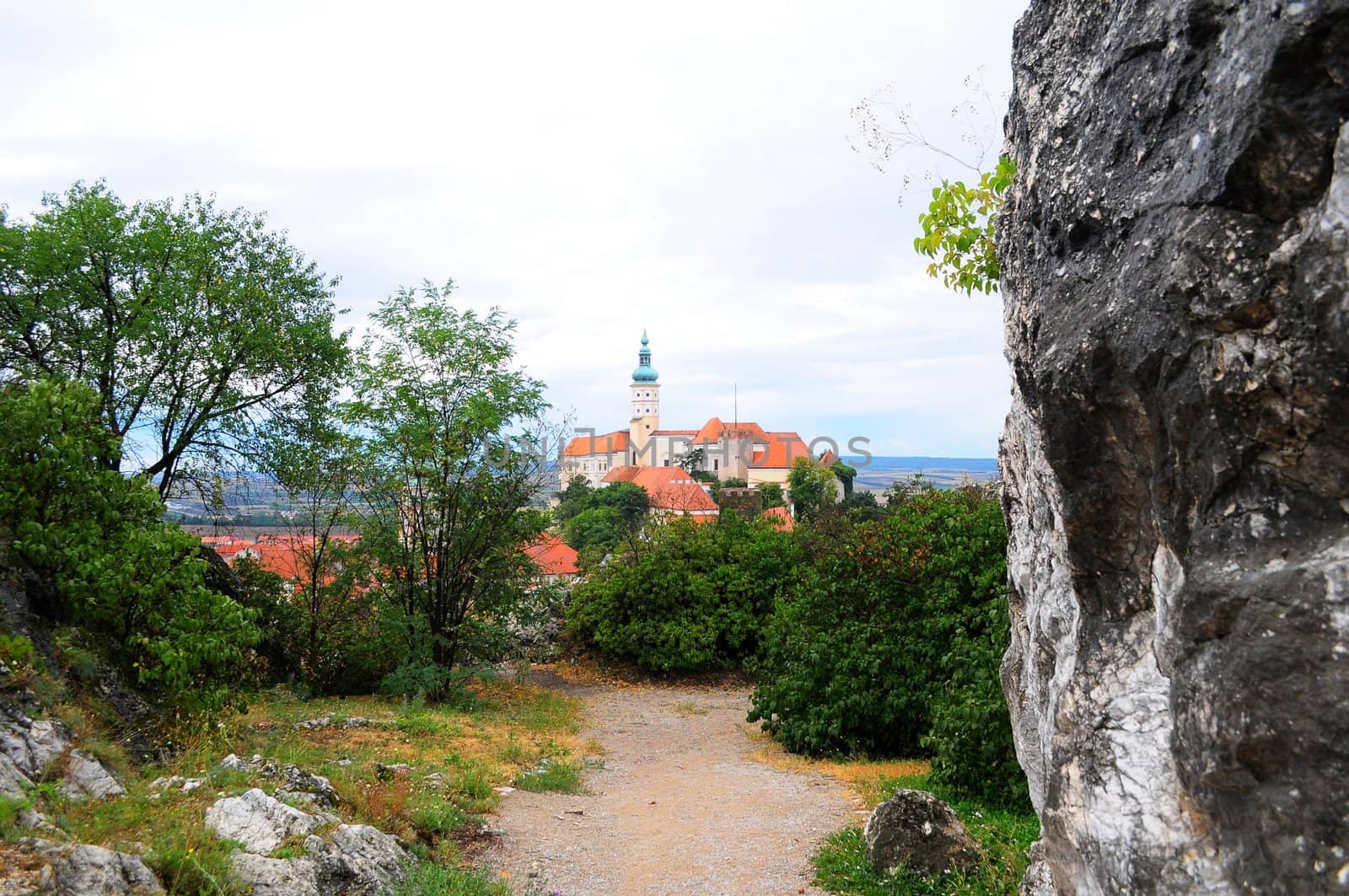 View of the castle complex in Mikulov, Czech Republic by AnnaNouvier