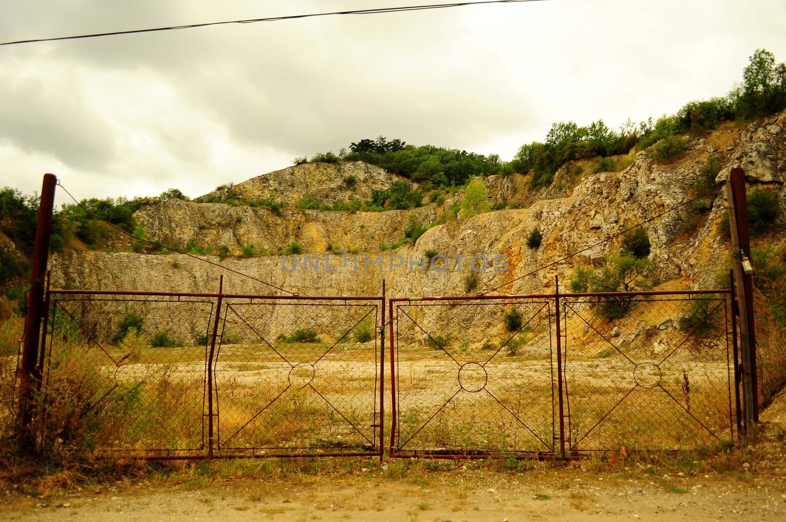 Abandoned quarry in Moravia, Czech Republic