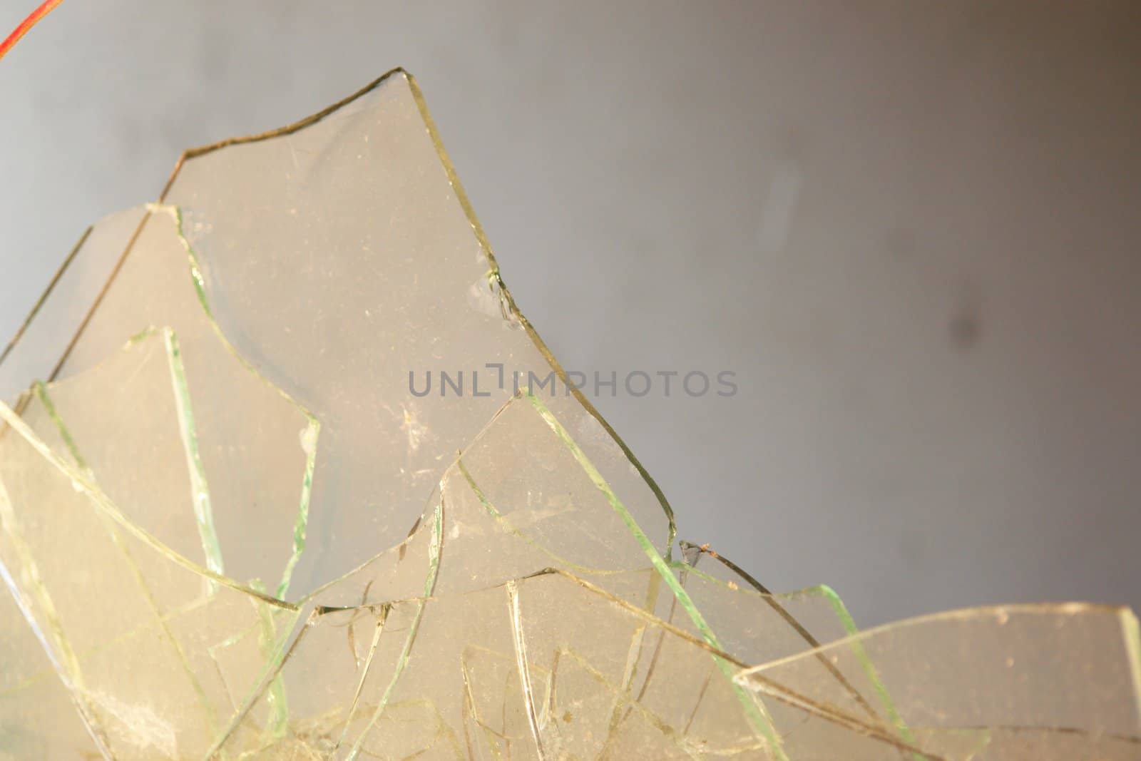 glass shattered by yucas