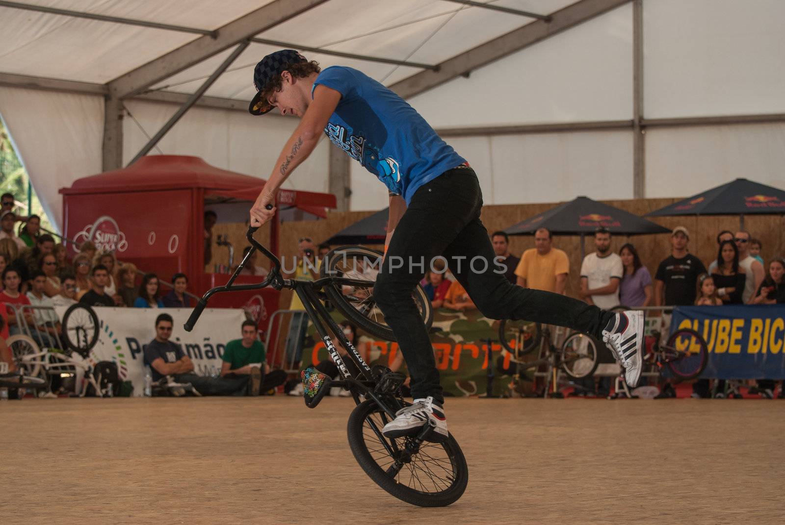 PORTIMAO, PORTUGAL - SEPTEMBER 09: Matthias Dandois during the Flatland Field Control'09 on september 20, 2009 in Portimao, Portugal.