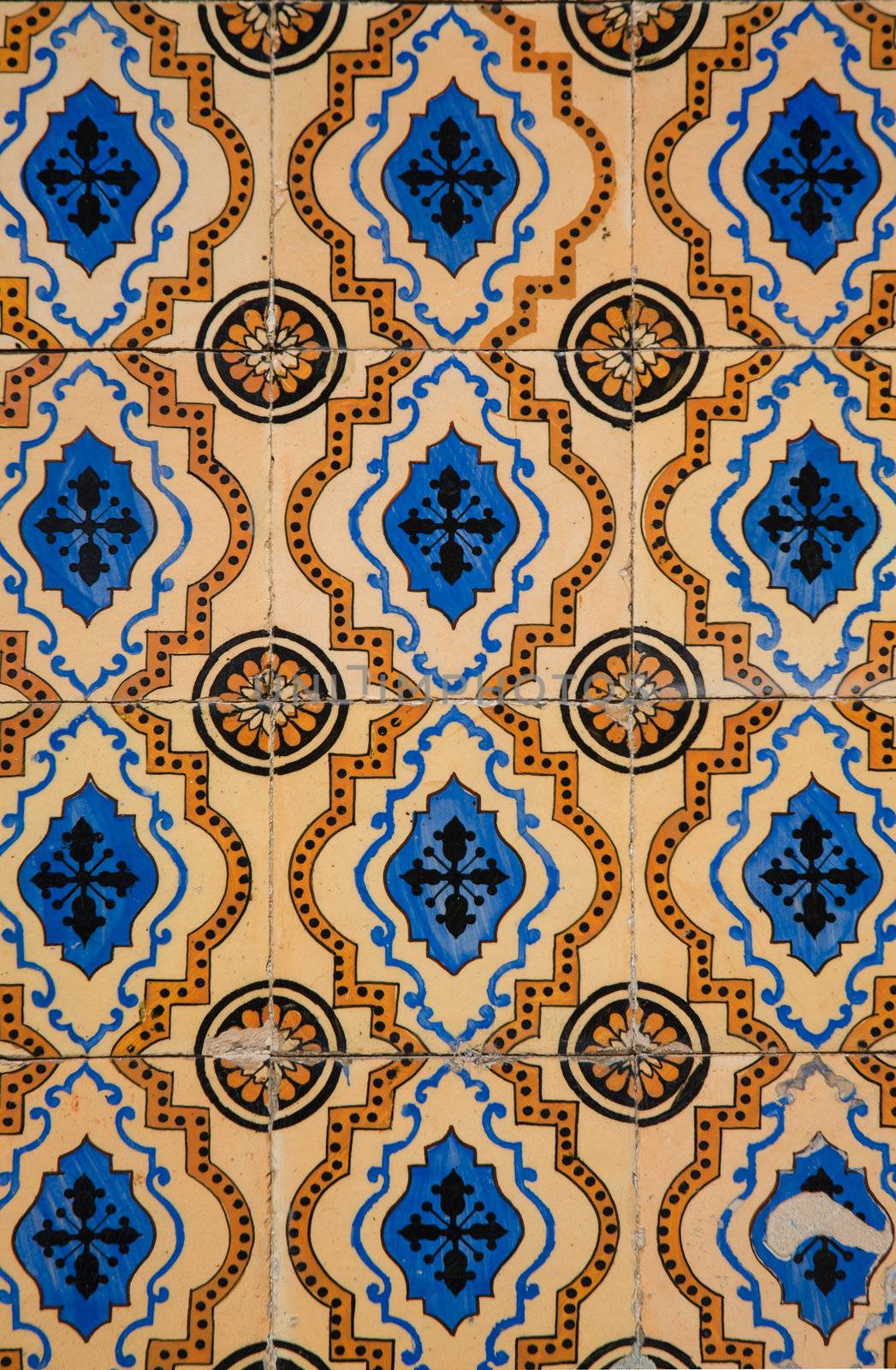 Vintage azulejos (ancient tiles)  - Coimbra, Portugal